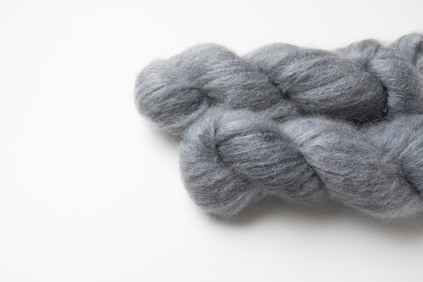 grey hand dyed yarn