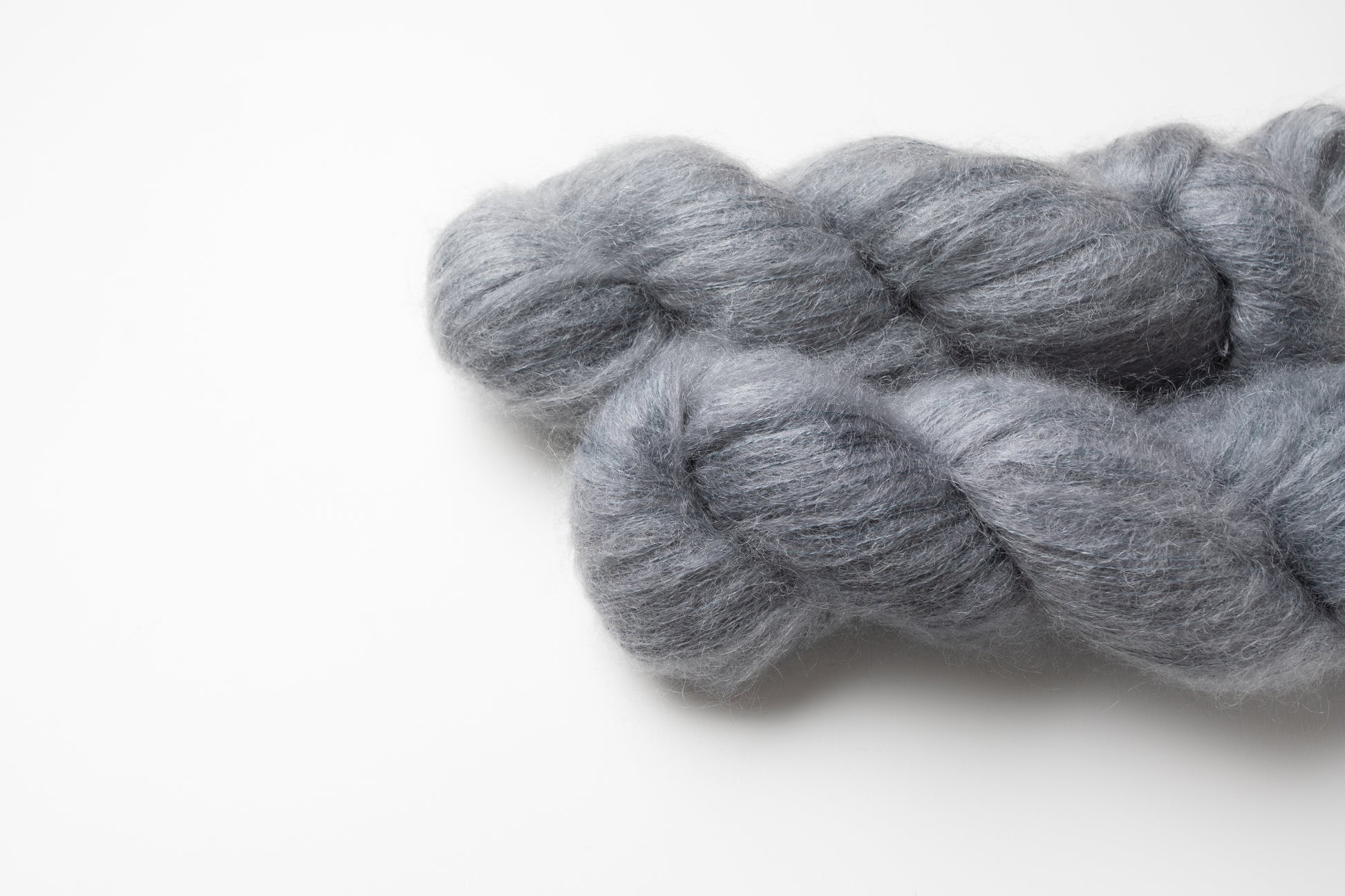 grey hand dyed yarn
