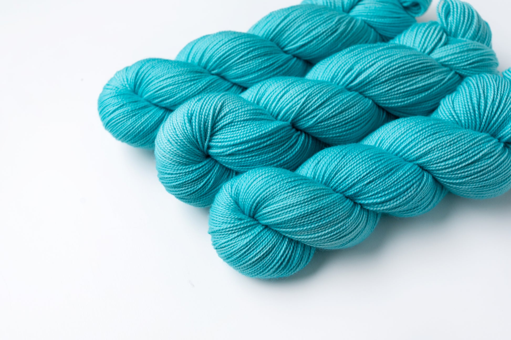 blue hand dyed yarn