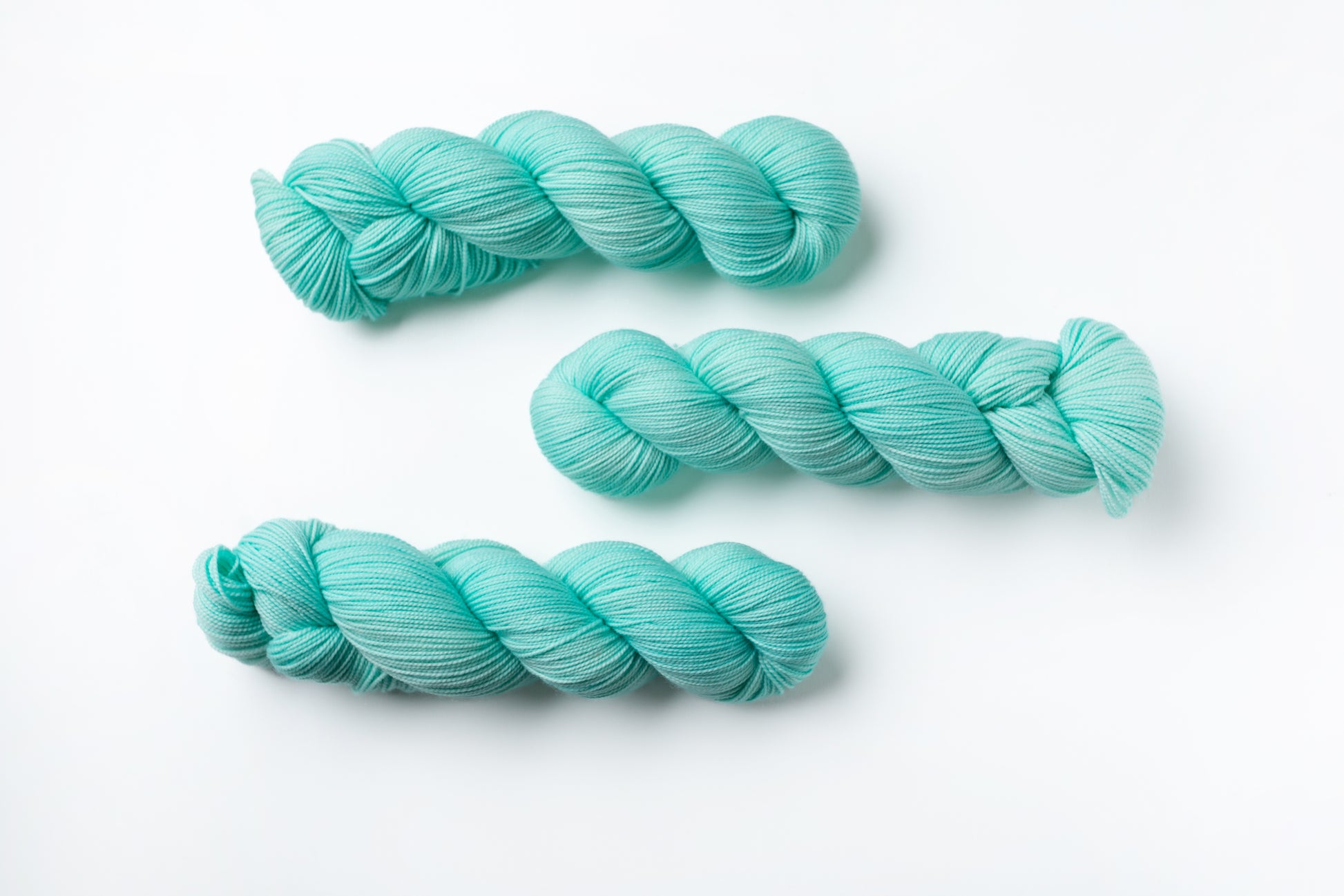 pale green hand dyed yarn