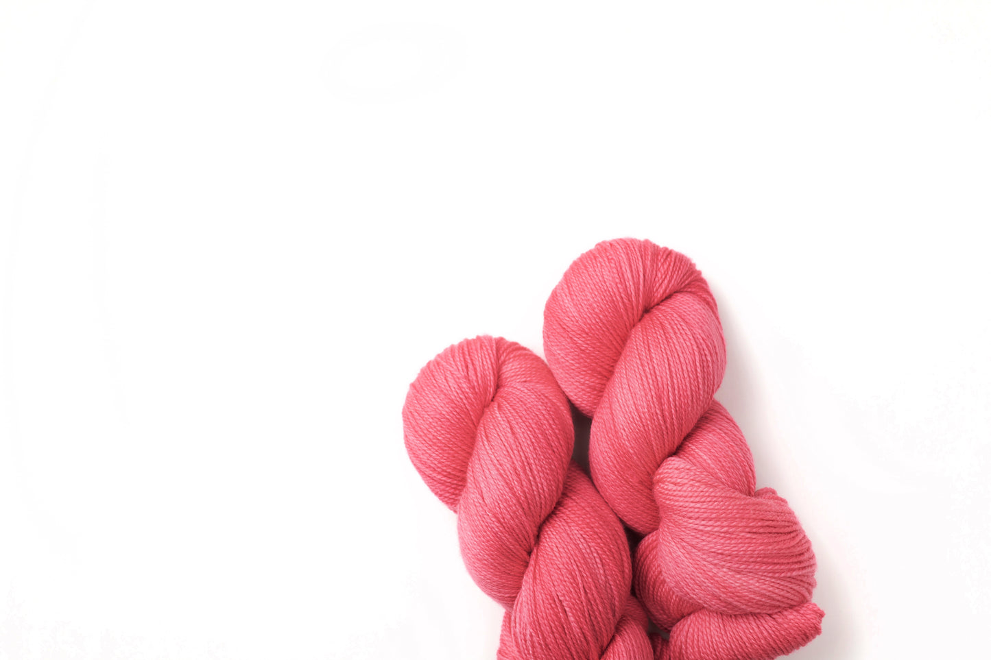 pink hand dyed yarn