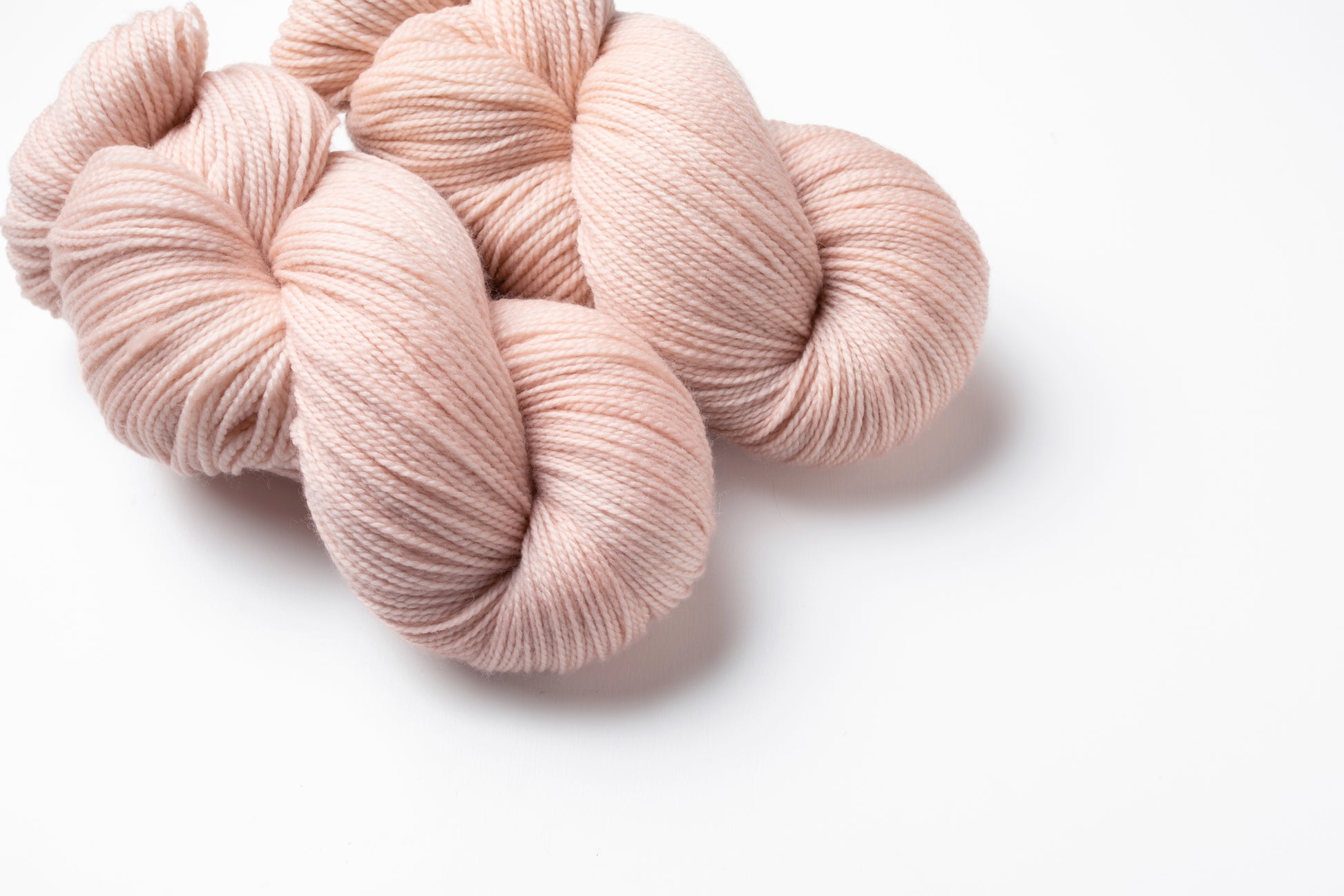 pink hand dyed yarn