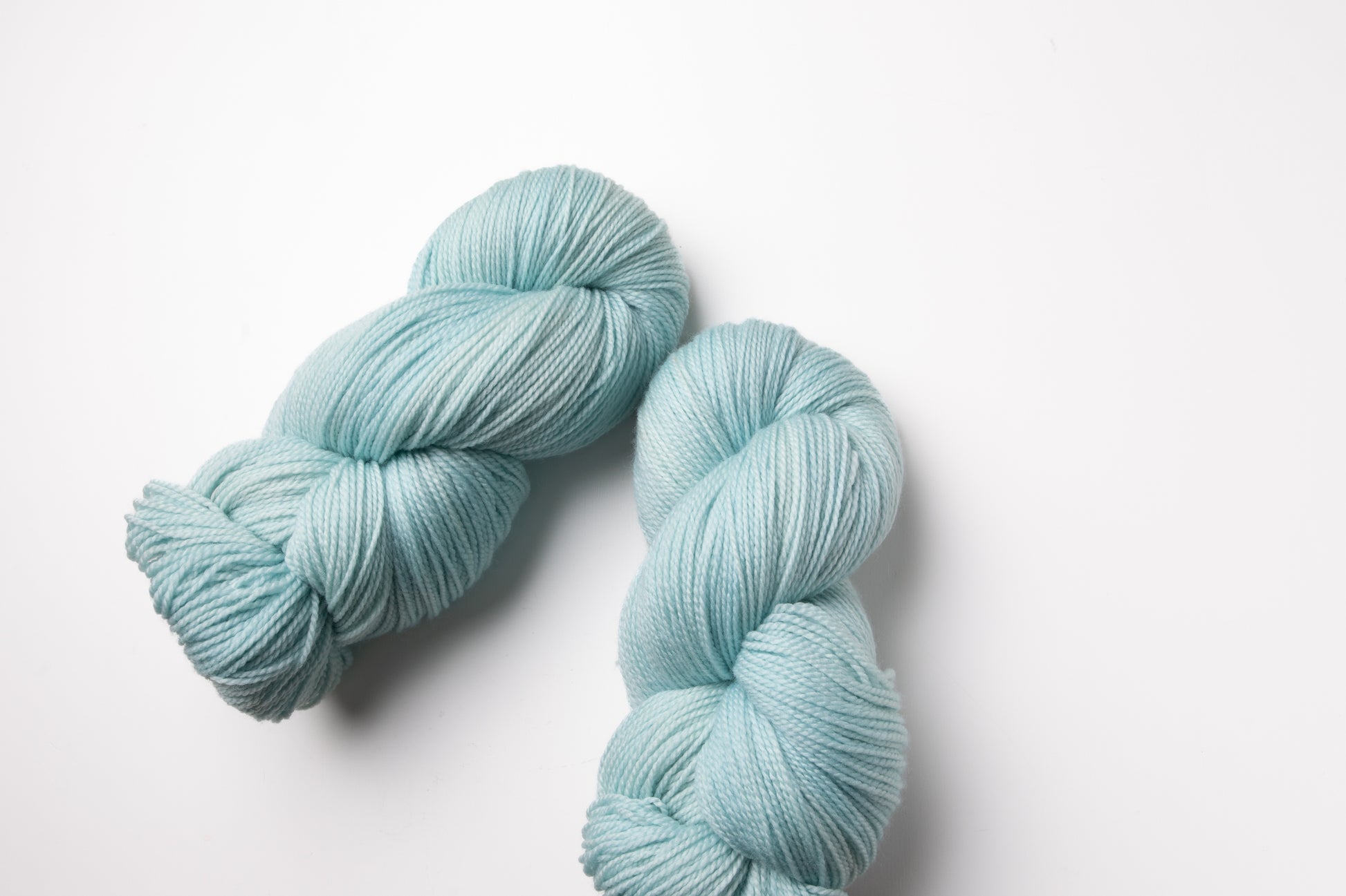 blue hand dyed yarn