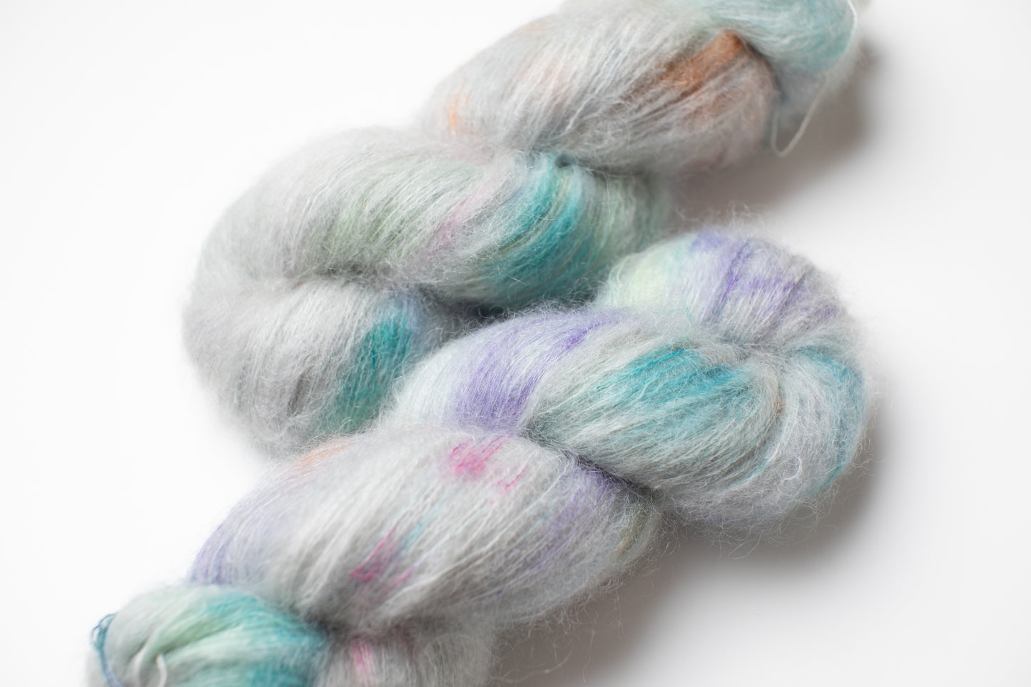 kidmohair hand dyed yarn