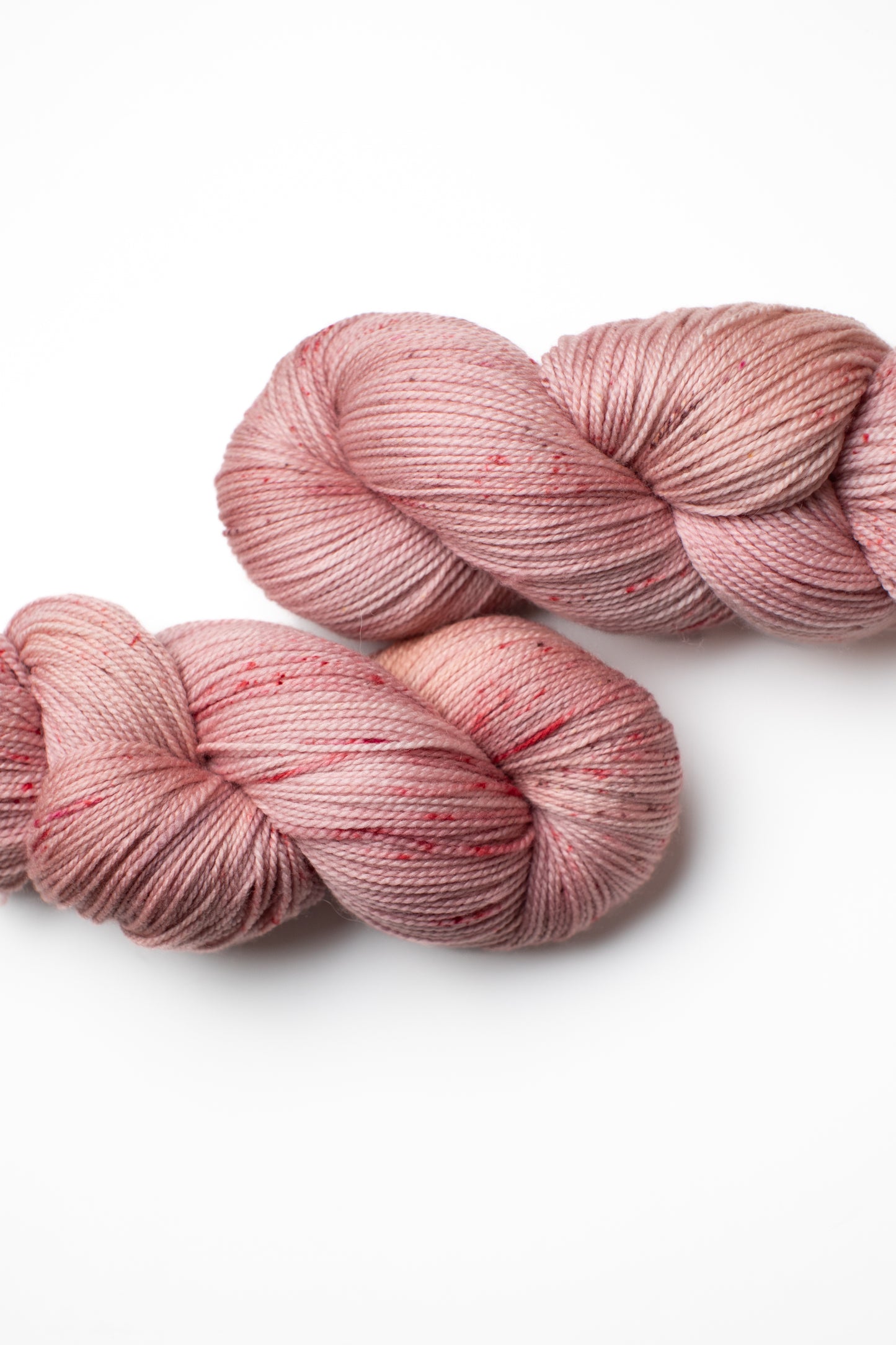 pink hand dyed yarn