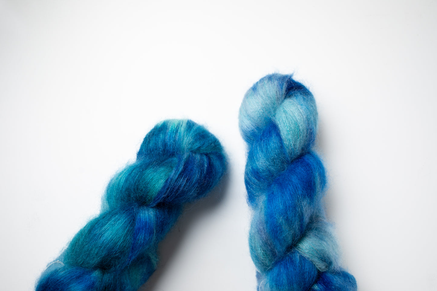 blue hand dyed yarn