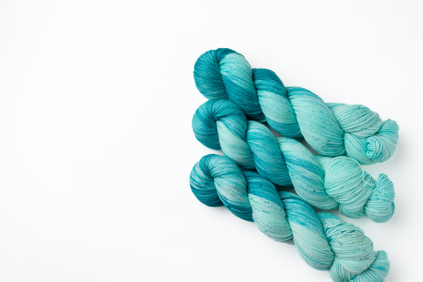 blue hand dyed yarn