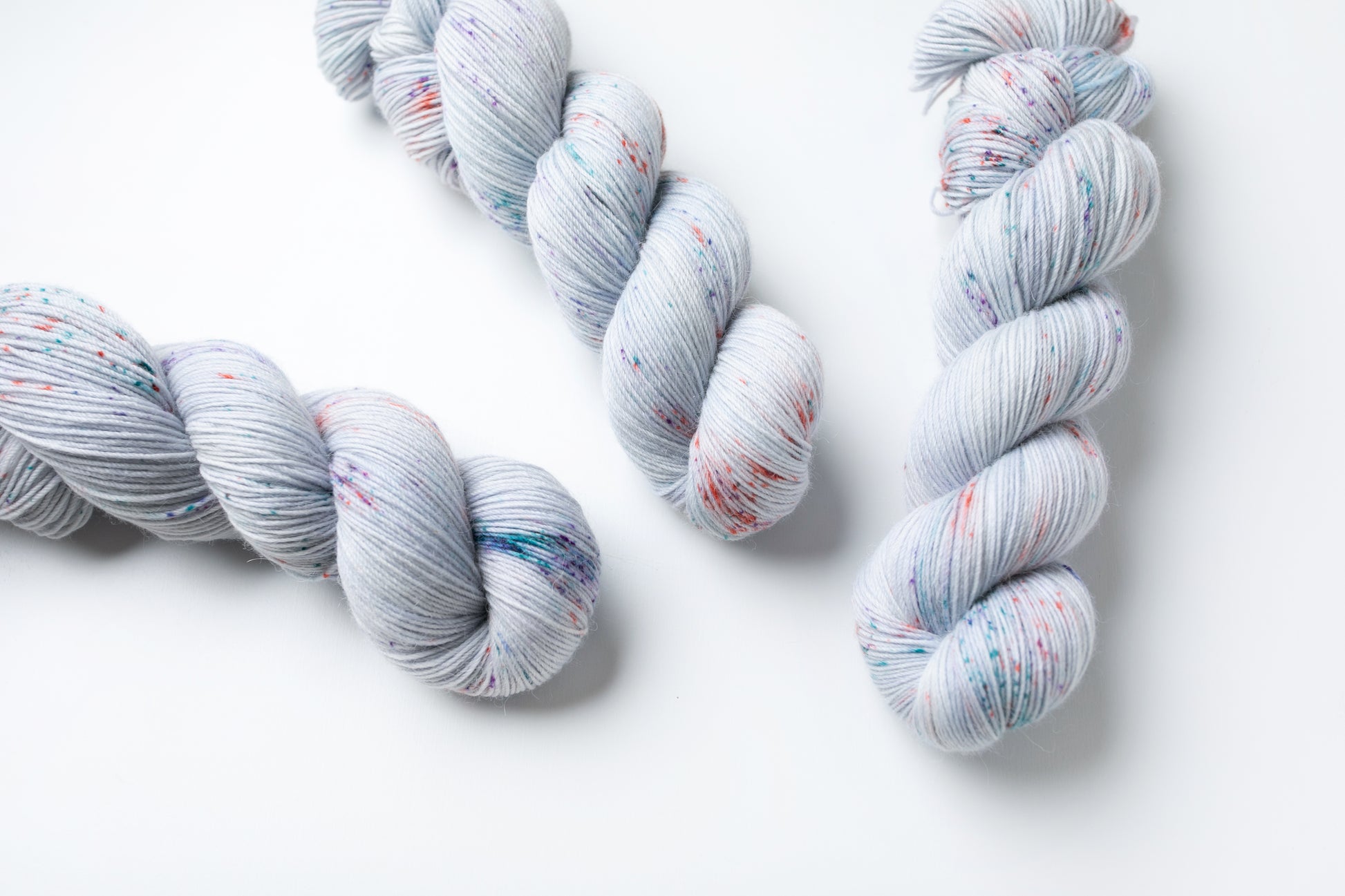 blue hand dyed yarn