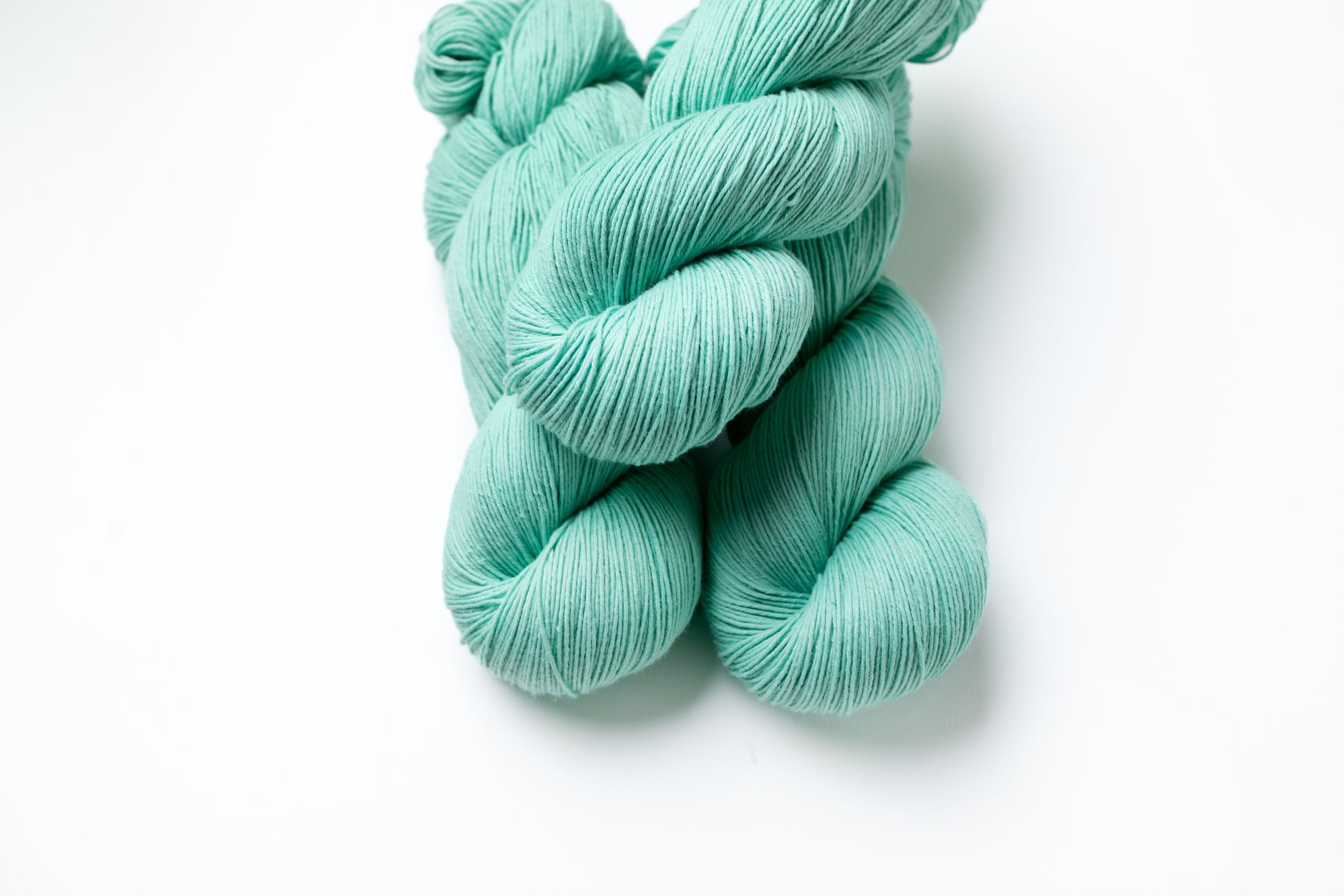 pale green hand dyed yarn