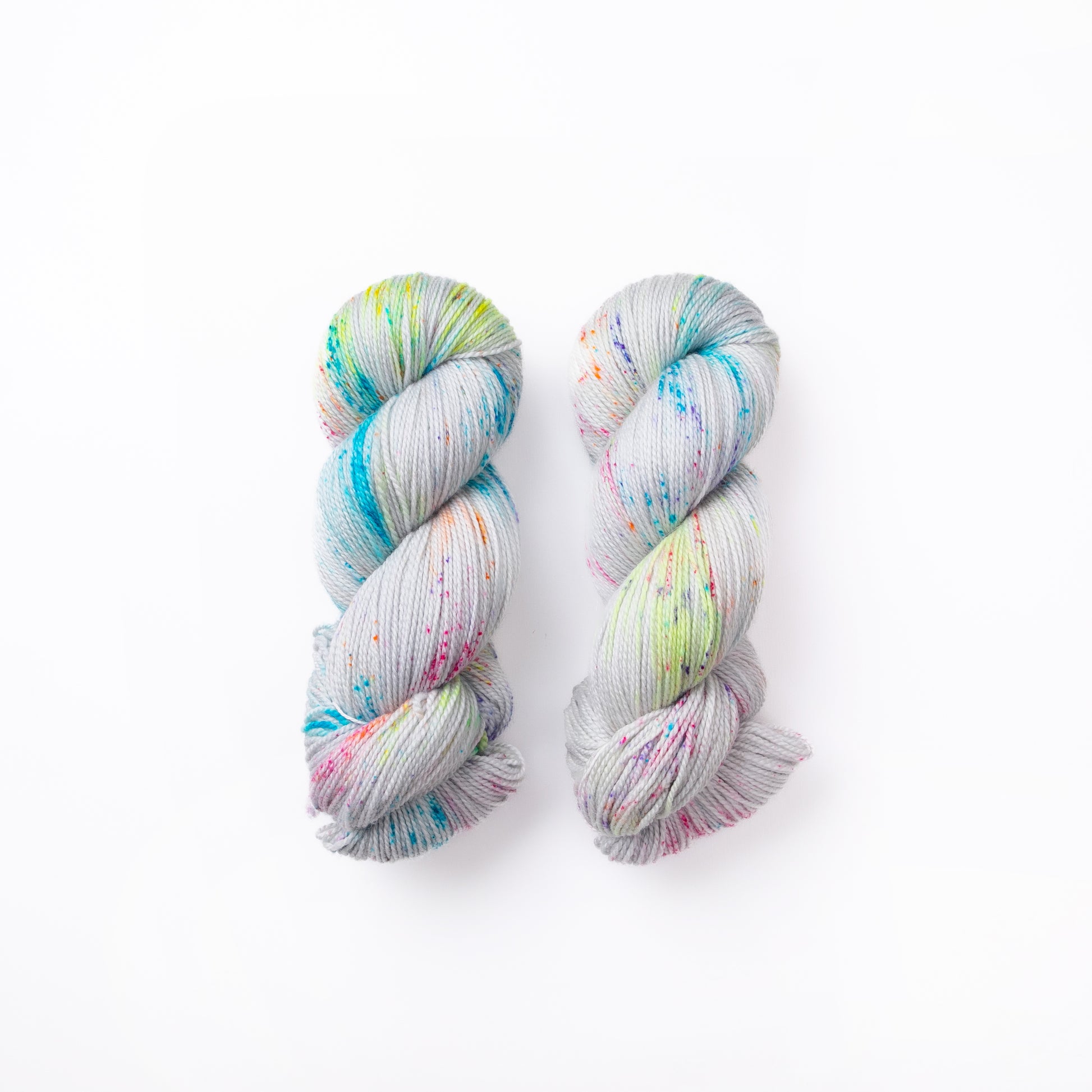 colorful hand dyed yarn