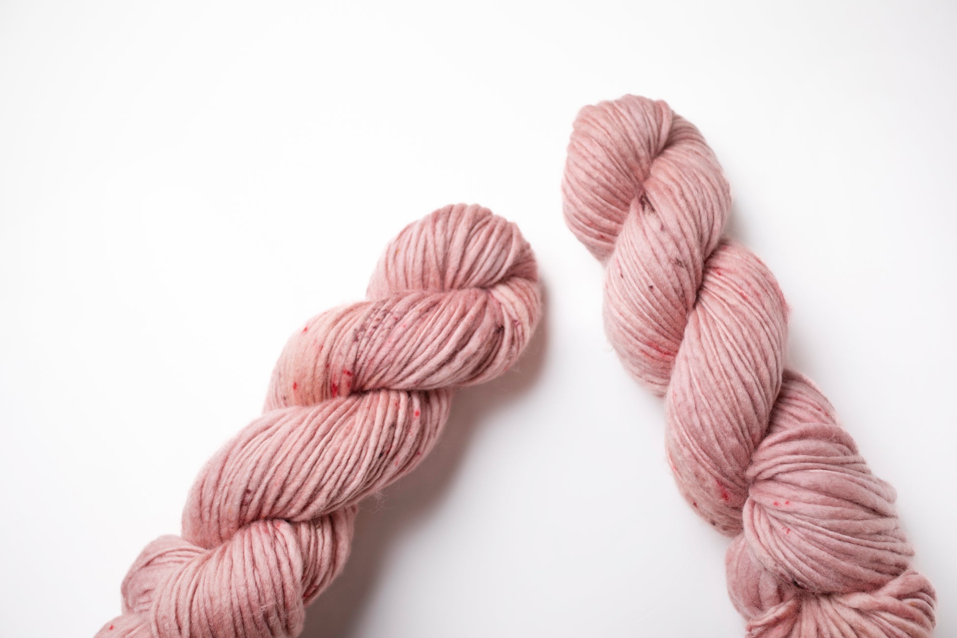 pink hand dyed yarn