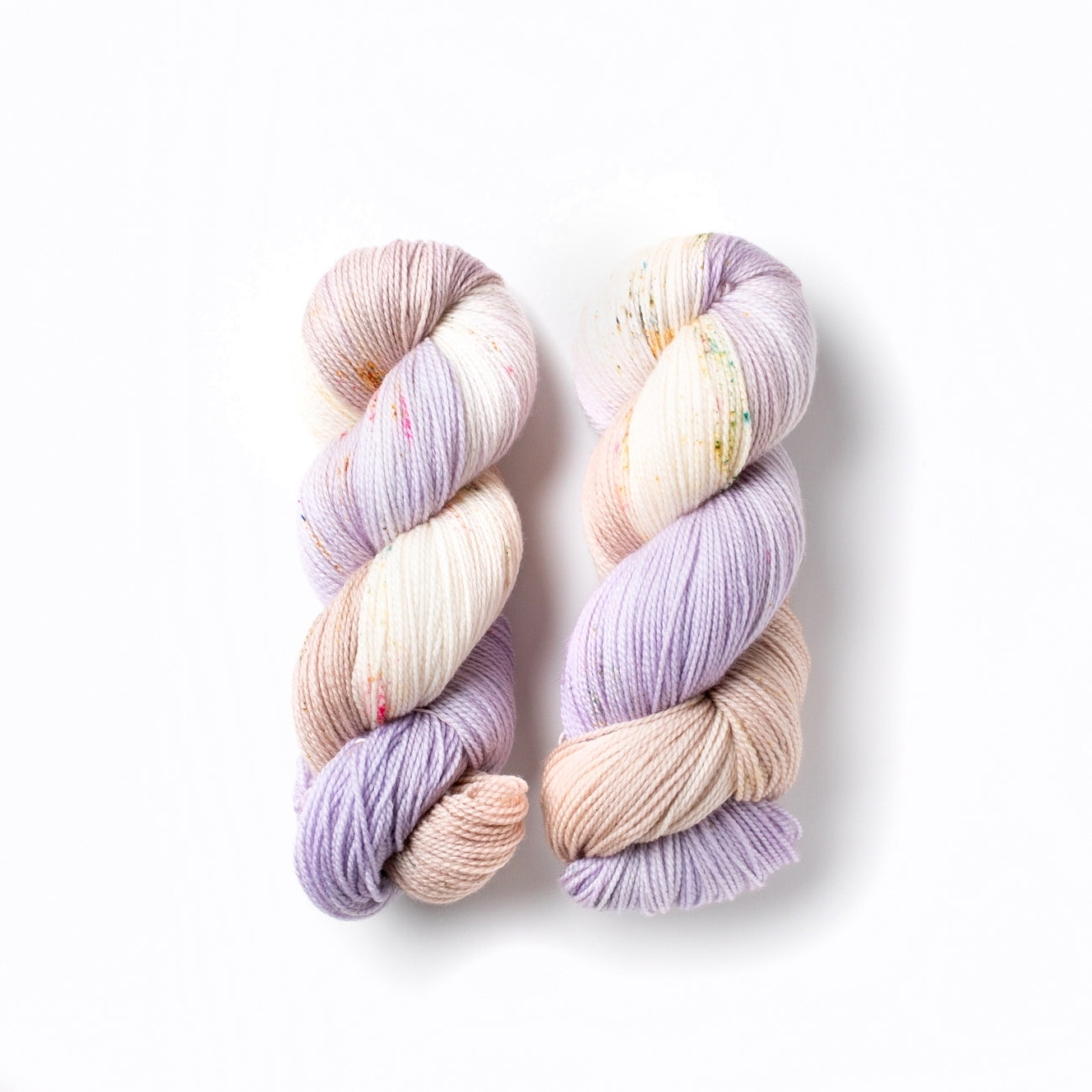 Purple hand-dyed yarn