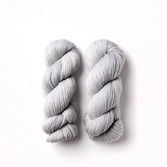 Gray hand dyed yarn