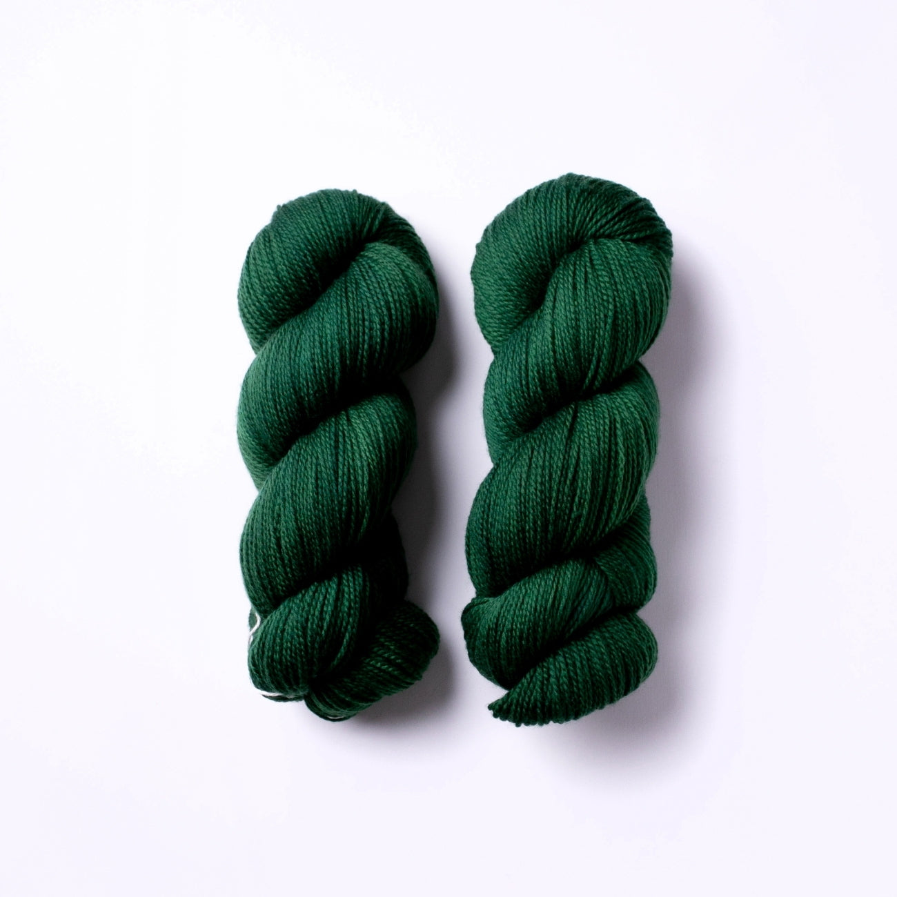 Green hand dyed yarn